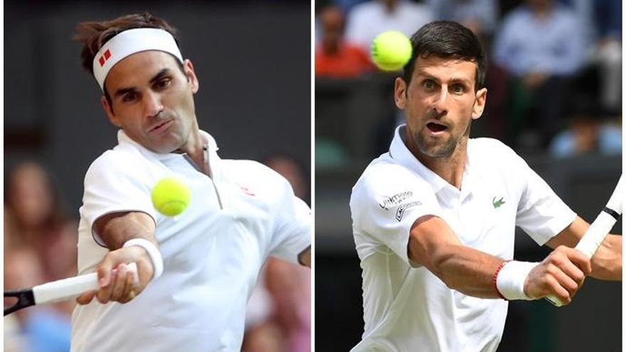 Federer-Djokovic, un duelo de contrastes en busca del cetro de Wimbledon