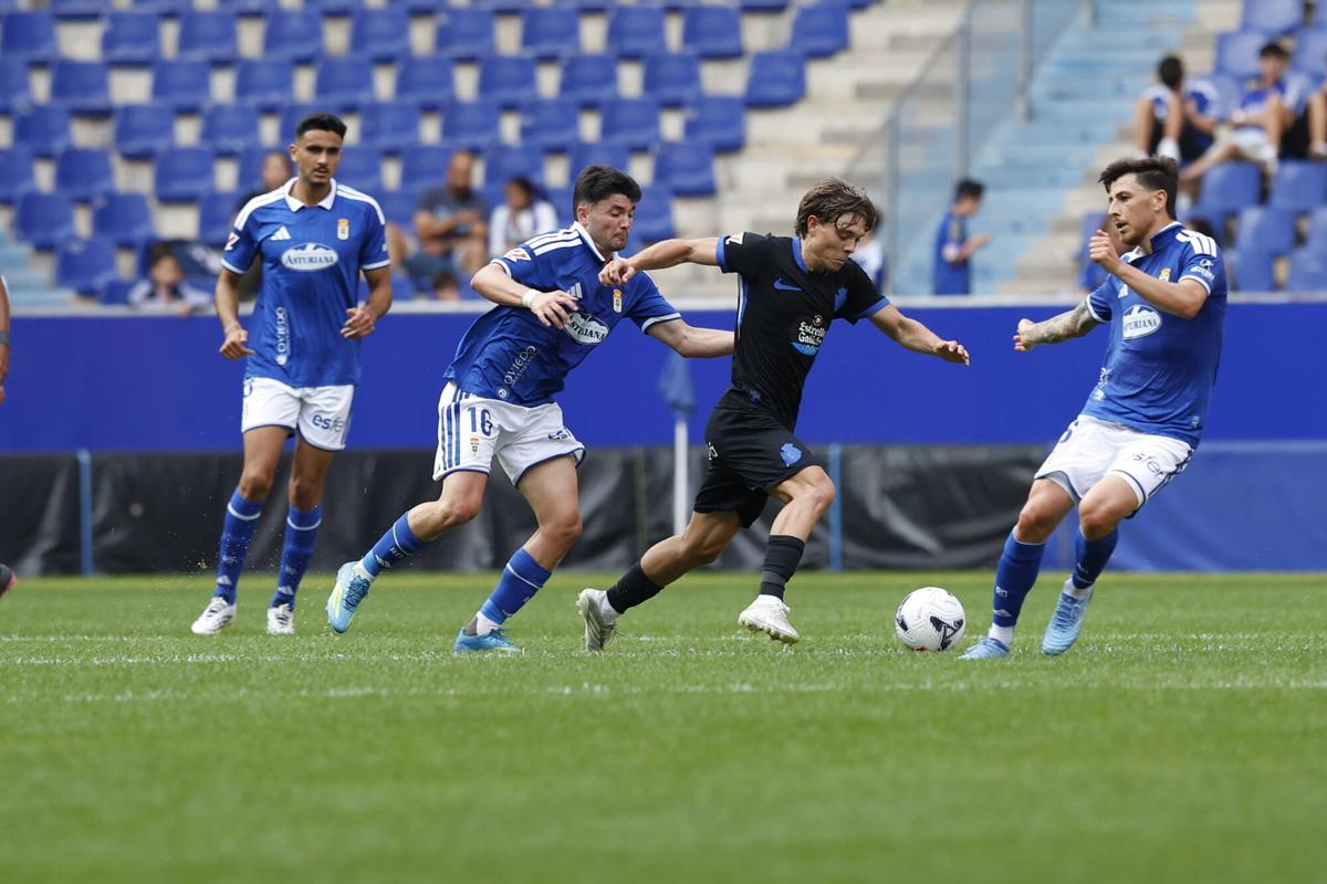 Así fue el partido entre el Real Oviedo y el Deportivo de la Coruña