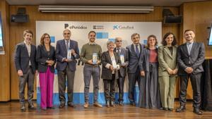 Galardonados con los Premios Generación + que otorgan CaixaBank, EL PERIÓDICO y Prensa Ibérica.
