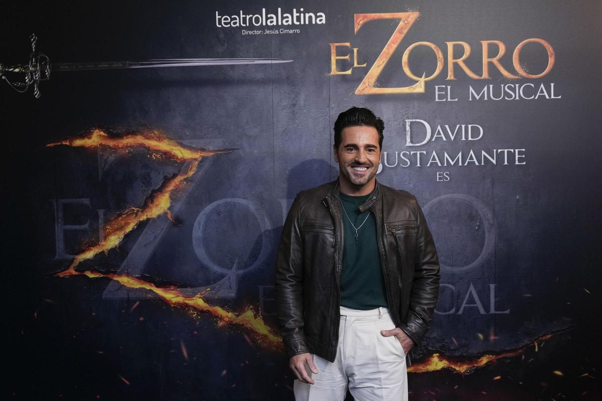David Bustamante protagonizará el musical de 'El Zorro'.