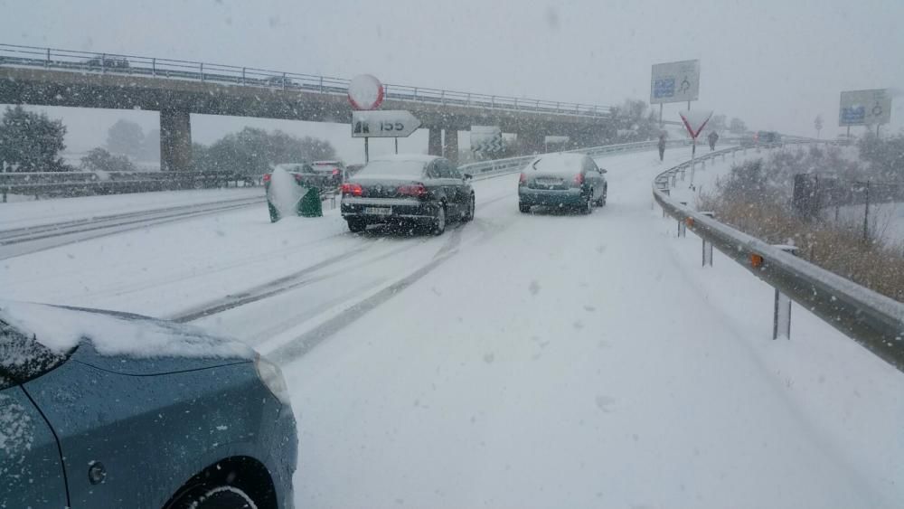 La nieve tiñe de blanco Murcia