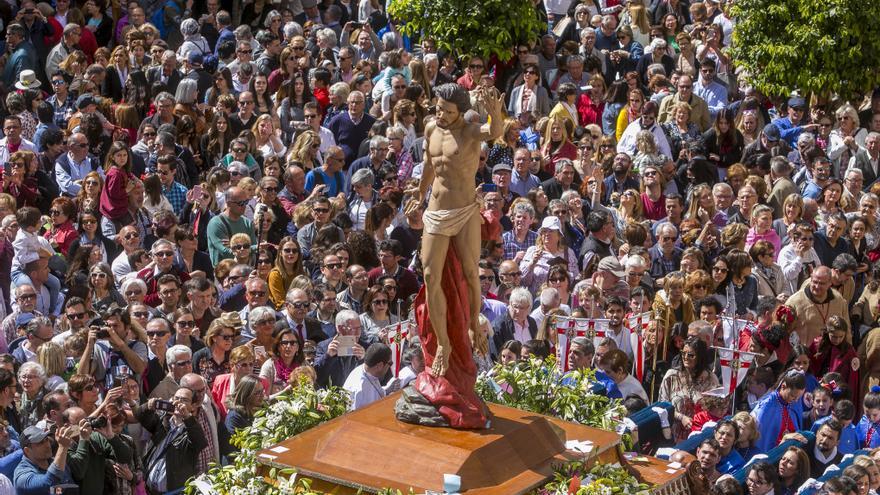 Nueva policromía para el Resucitado en su vuelta a las procesiones de Alicante