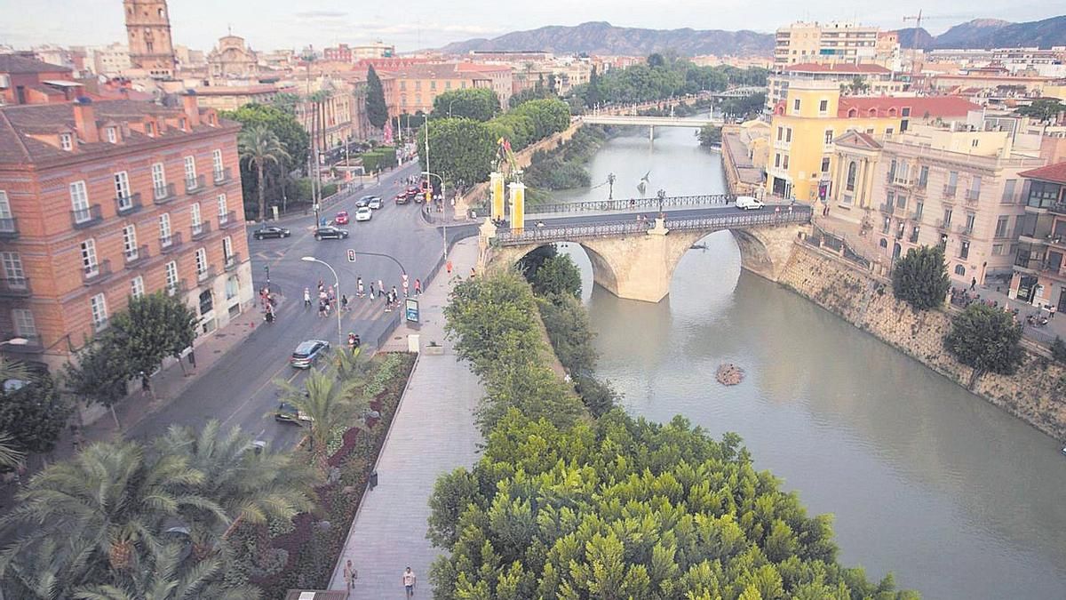 El río Segura, a su paso por Murcia