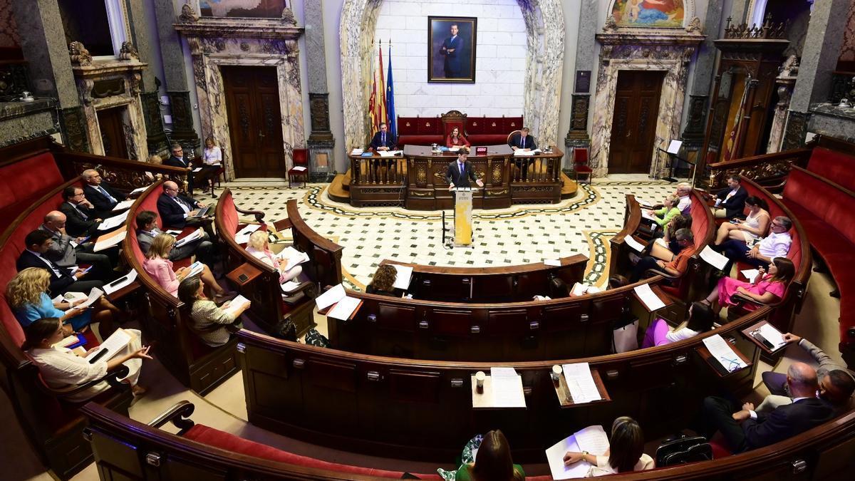Pleno de organización del Ayuntamiento de València.