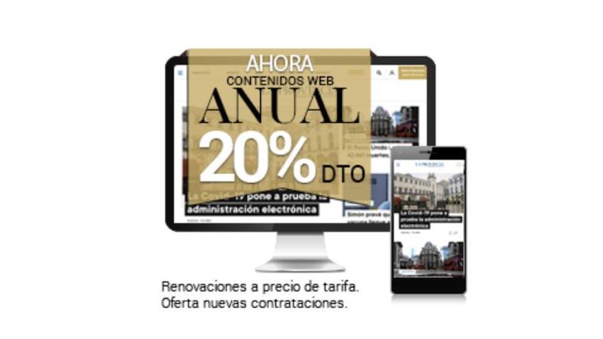 Oferta de suscripción con el 20% de descuento