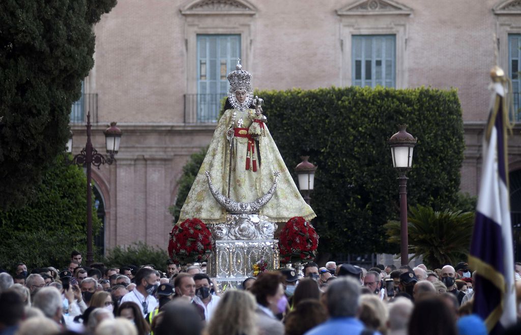 Así ha sido el regreso de la Virgen de la Fuensanta a su monasterio en Algezares