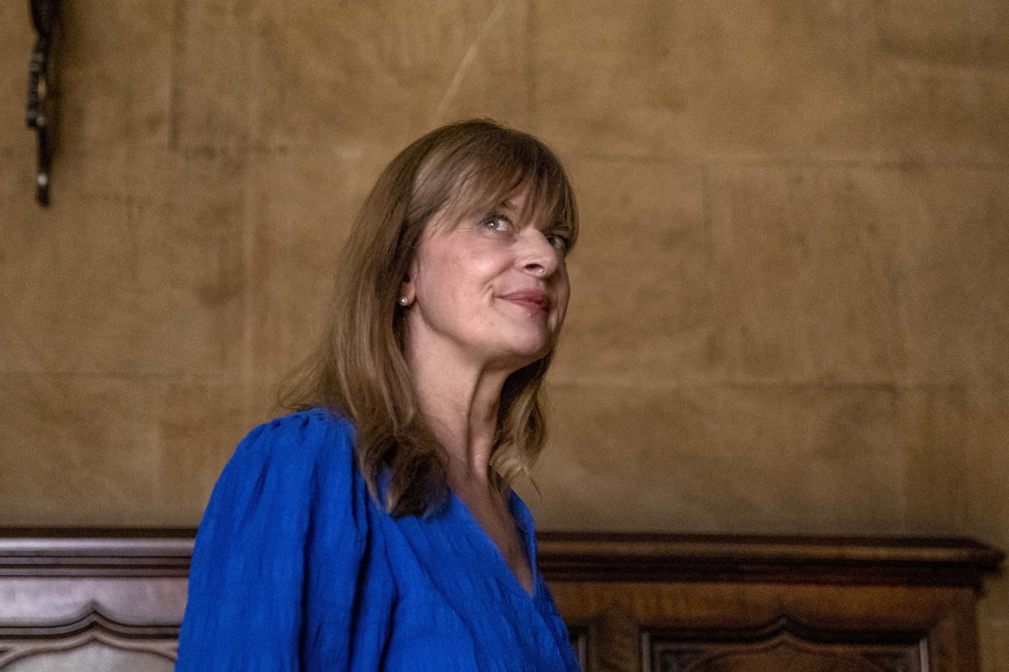 Nastassja Kinski, impresionada por el Palau del Consell de Mallorca