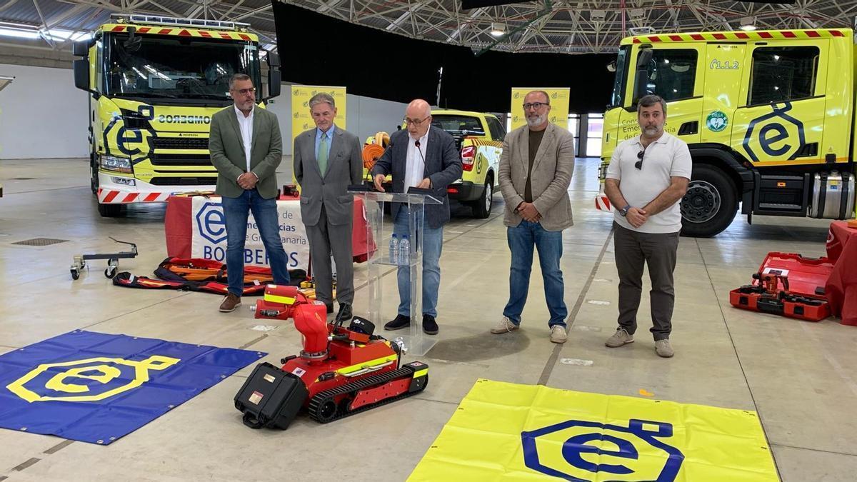 Presentación del nuevo material del Consorcio de Emergencias de Gran Canaria