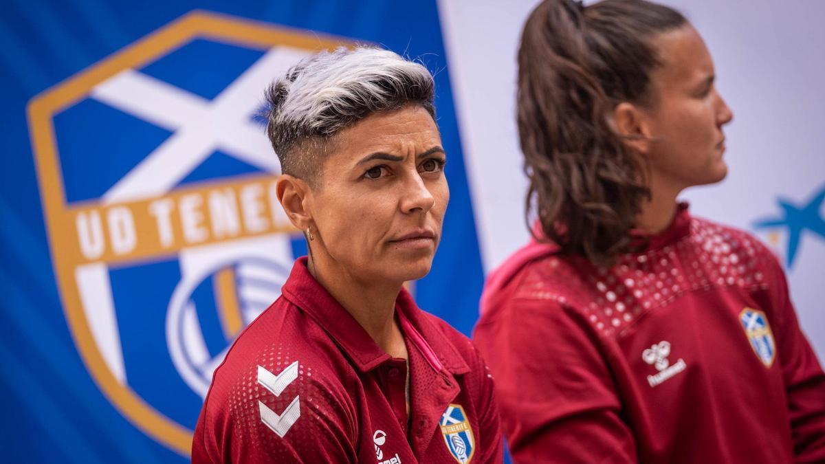 Mari Jose, durante la presentación del partido contra el Barça.