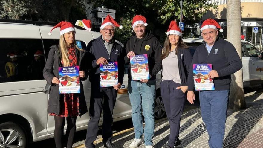 Élite Corsaris ofrece paseos en taxi para que los mayores vean las luces de Navidad de Ibiza