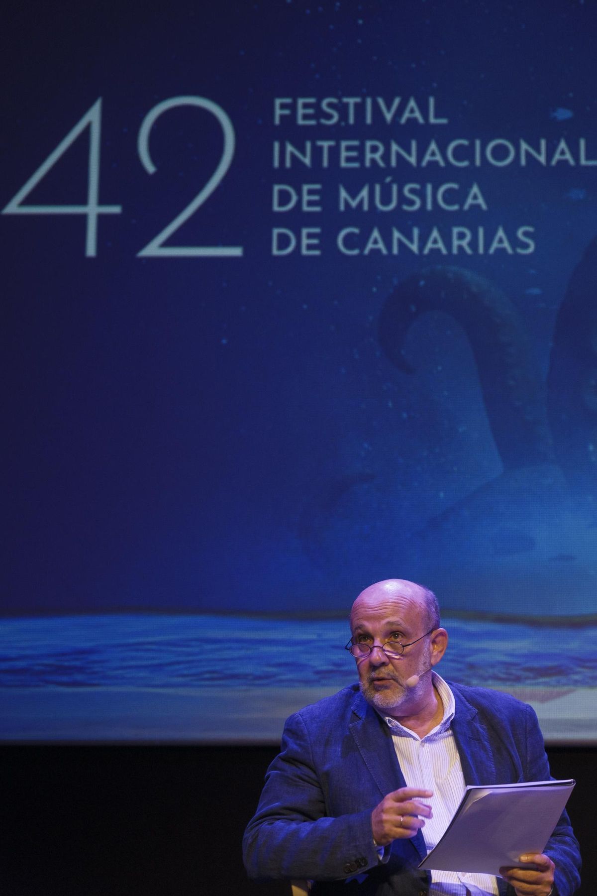 El director del Festival Internacional de Música de Canarias, Jorge Perdigón, quien ha anunciado este lunes que no continuará en el cargo tras ocho temporadas de gestión.