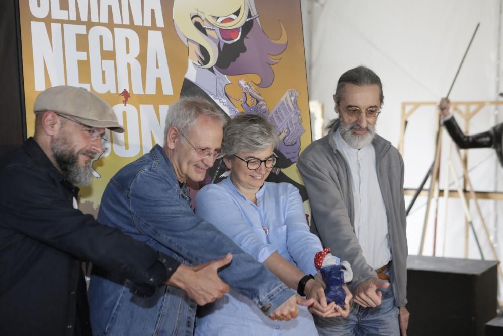 Presentación de la "Semana negra" en Gijón