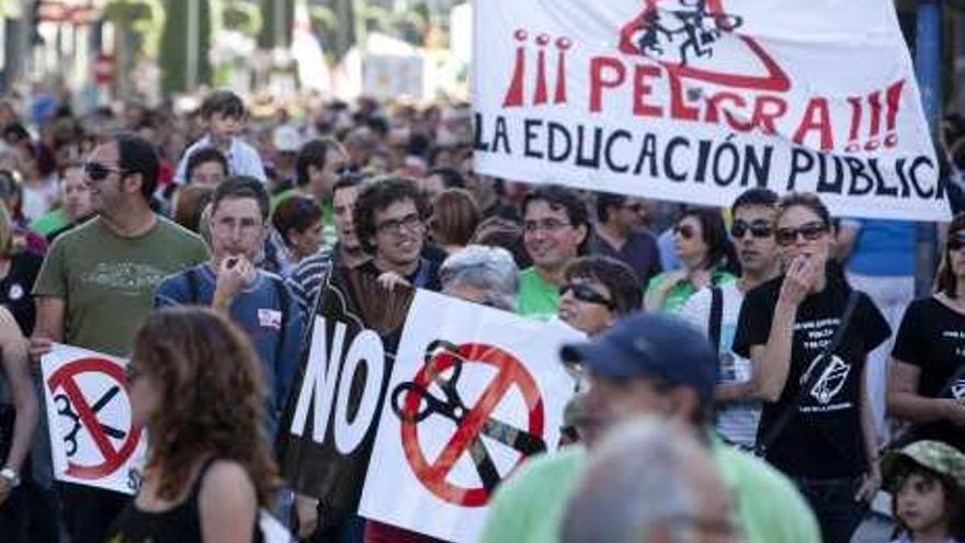 Imagen de la manifestación del martes en Alicante.