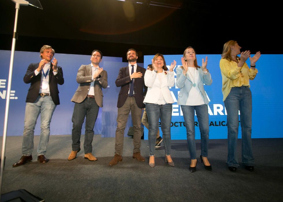 Pablo Casado centra su campaña en la economía durante un acto del PP celebrado en Alicante