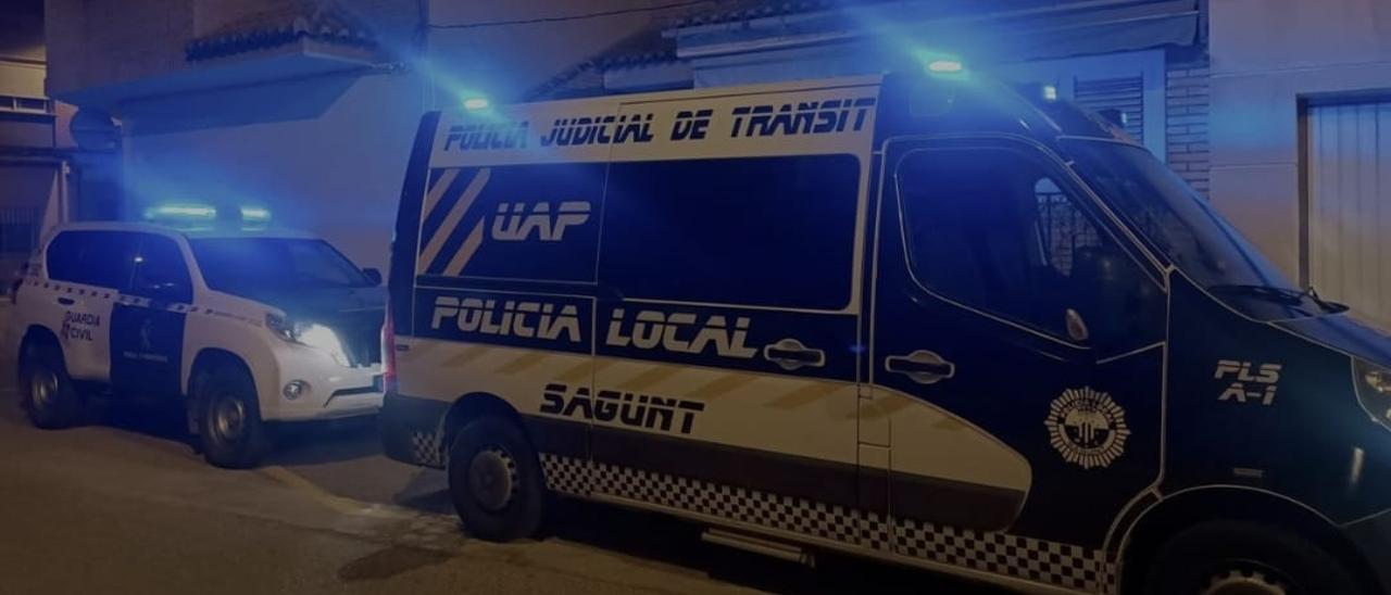 Furgoneta de atestados de la Policía Local de Sagunt