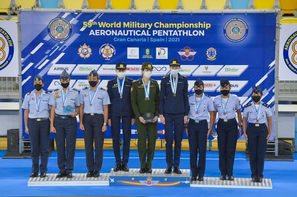 Ceremonia de clausura del Mundial de pentathlon aeronáutico