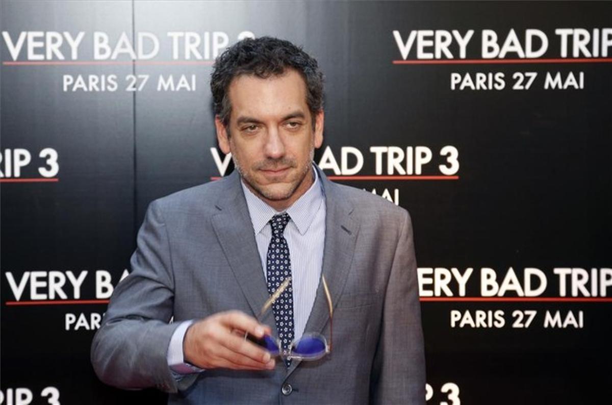 Todd Phillips, director de ’Resacón 3’, en la presentació de la pel·lícula a París.