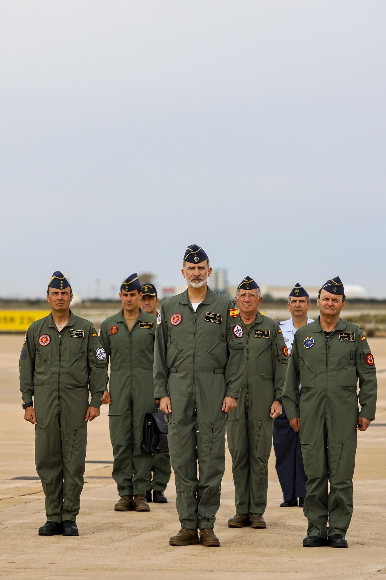 Las imágenes de la visita del rey Felipe VI a la Academia General del Aire en San Javier