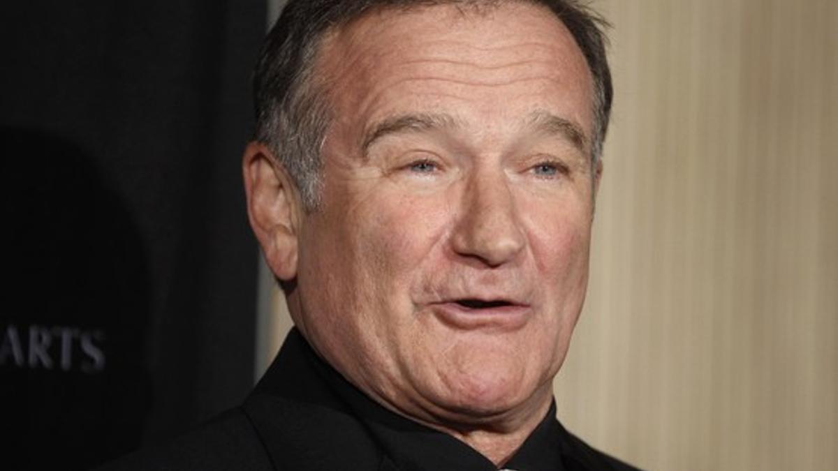 Robin Williams en la Academia Británica de las Artes Cinematográficas y de la Televisión, en Beverly Hills. Foto de archivo