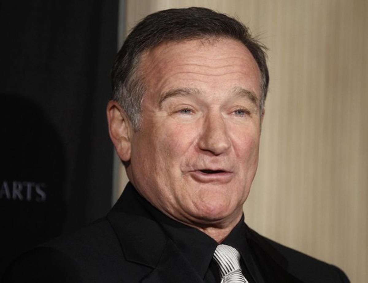 Robin Williams a l’Acadèmia Britànica de les Arts Cinematogràfiques i de la Televisió, a Beverly Hills.