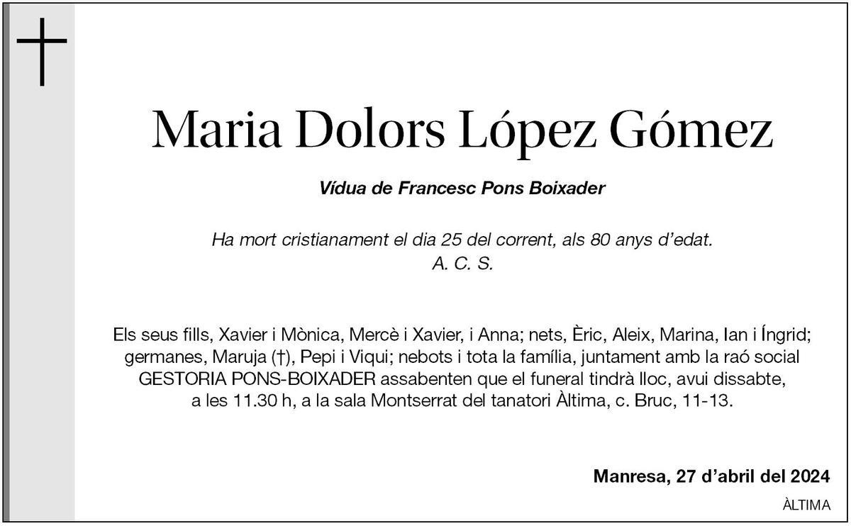 Maria Dolors López Gómez