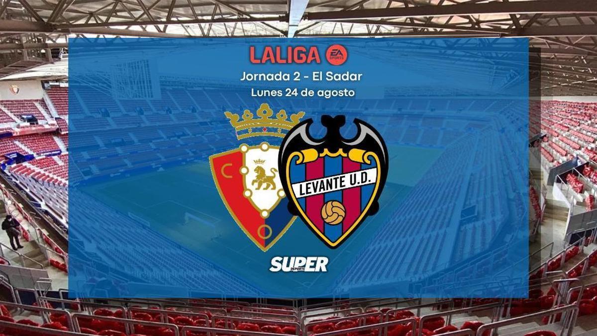 CA Osasuna - Levante UD: el partido de LaLiga EA Sports, en vivo y en directo online