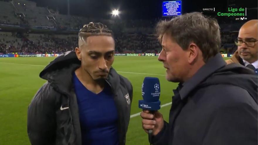 Raphinha, muy autocrítico tras el empate