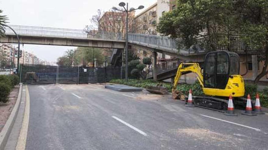 Cortan la avenida del Cid por obras