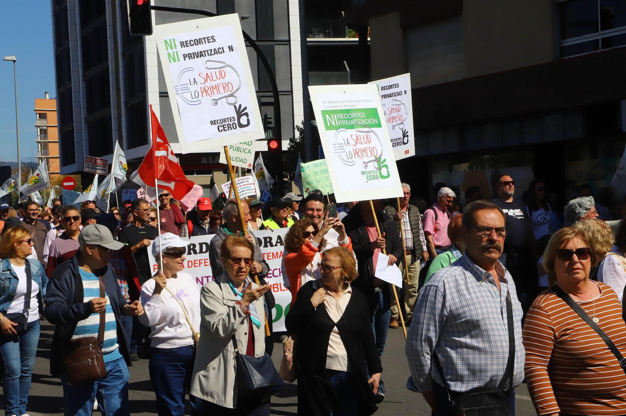 Manifestación en defensa de la sanidad pública