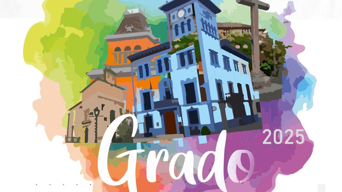 Diseño que aparece en el cartel promocional de las fiestas de Santiago y Santa Ana.