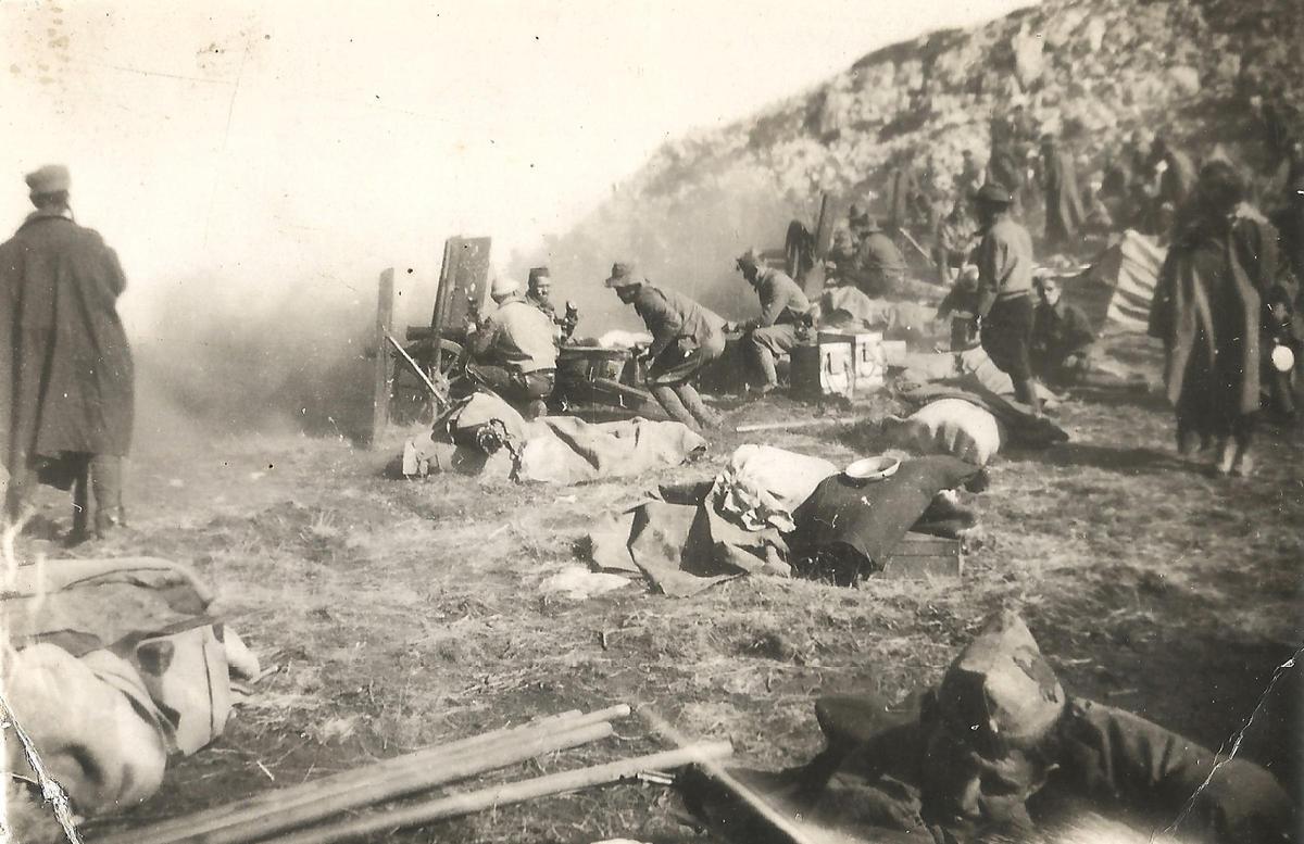 Foto tomada por el propio Ceferino durante la ofensiva sobre Asturias (septiembre de 1937).