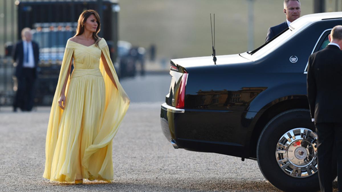 El vestido de cuento de Melania Trump