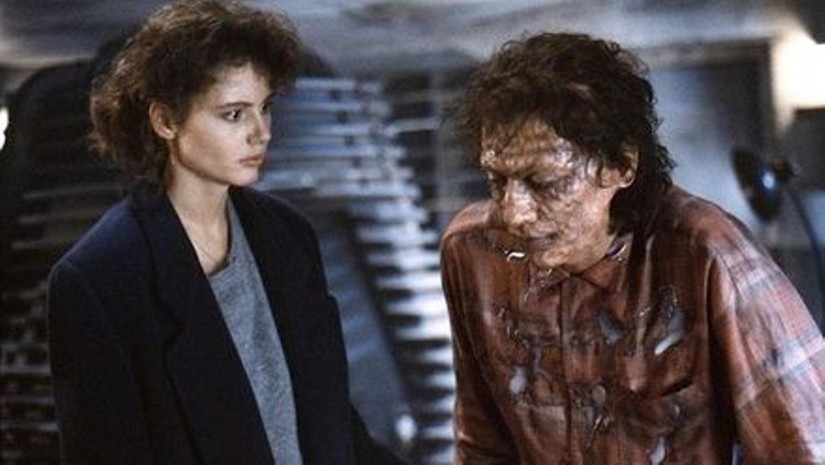 Geena Davis y Jeff Goldblum, en 'La mosca', de David Cronenberg (1986).