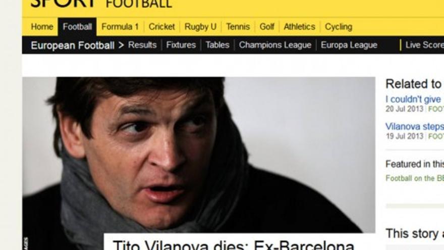 Los medios internacionales se hacen eco de la muerte de Tito Vilanova