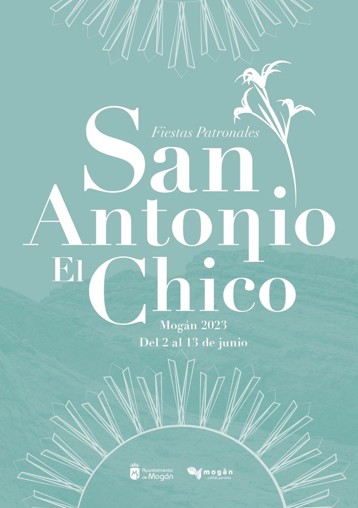 Cartel y programa de las Fiestas de San Antonio El Chico de Mogán.