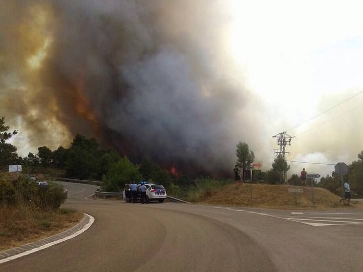 Incendi a Òdena