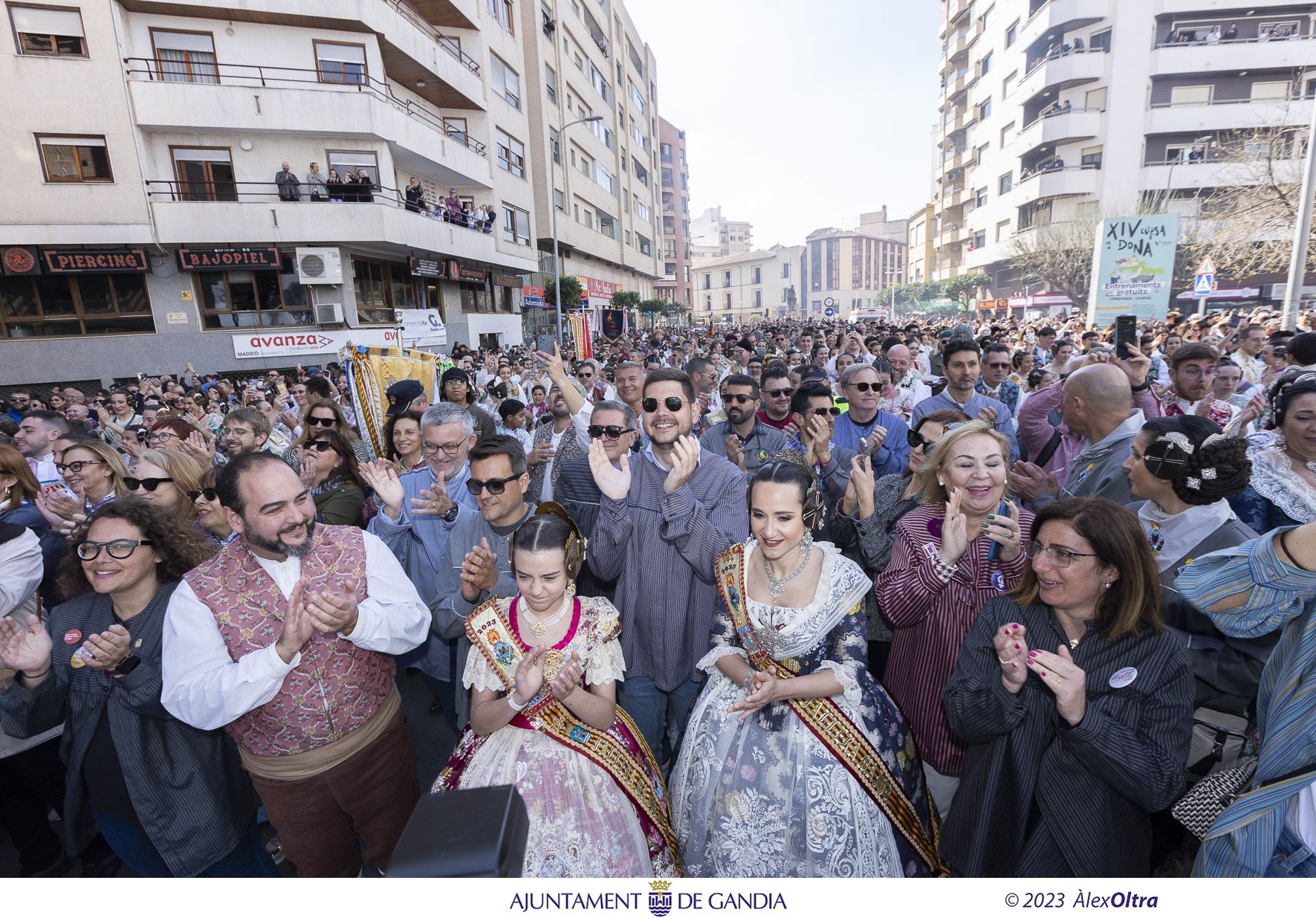 El ambiente de la mañana del jueves en las Fallas de Gandia