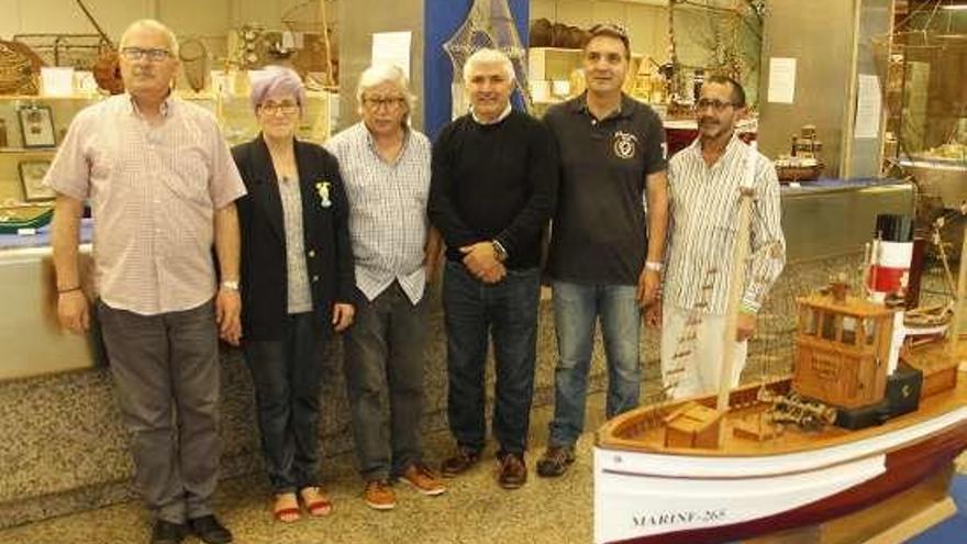 Los promotores del Museo do Mar de Marín. // S.A.