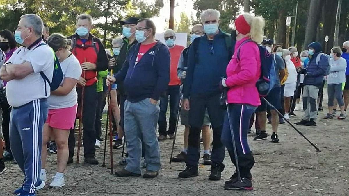 Algunos de los participantes en la jornada inaugural de Ponteandadas 2021.   | // FDV