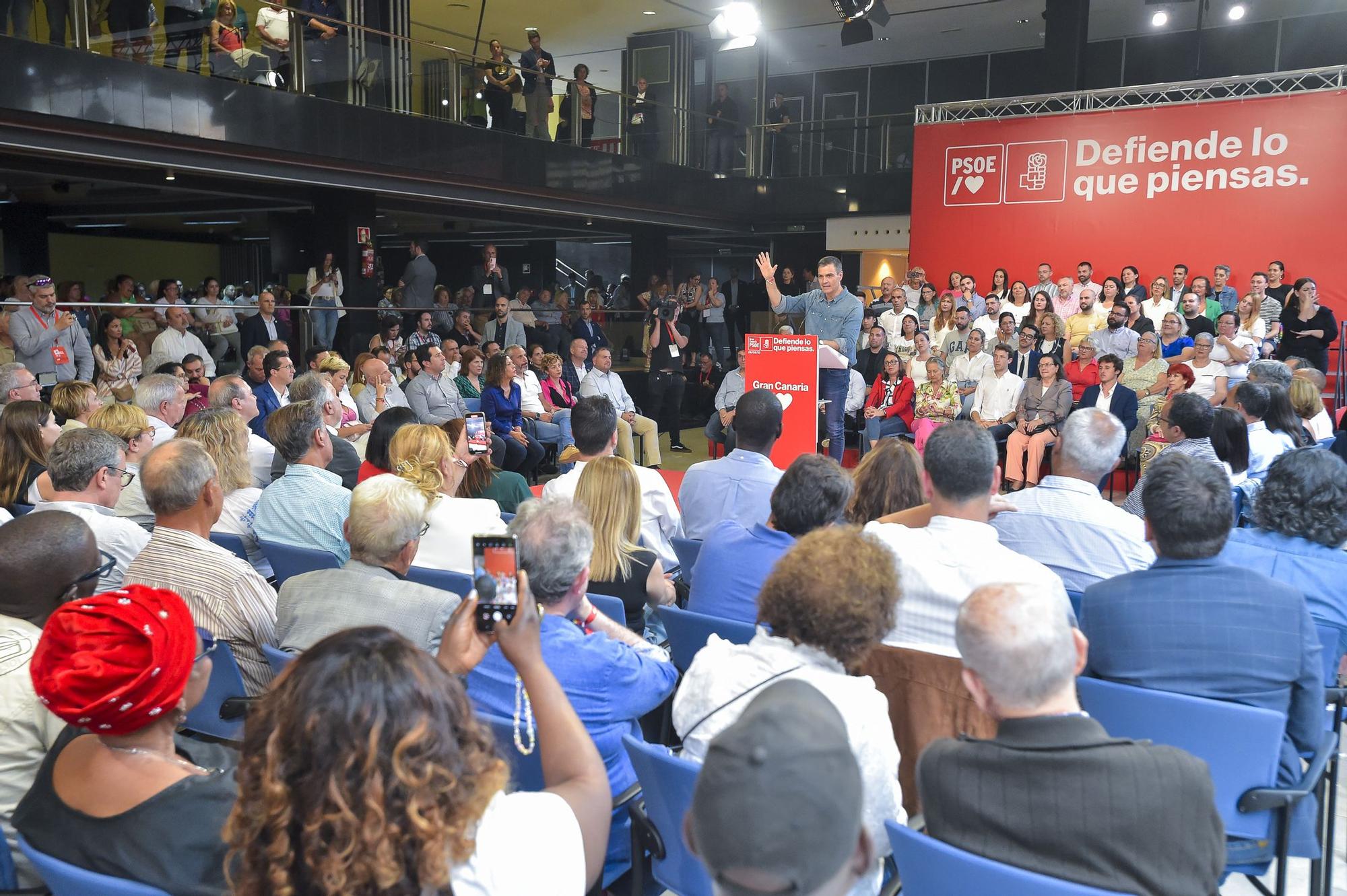 Mitin de Pedro Sánchez en Gran Canaria