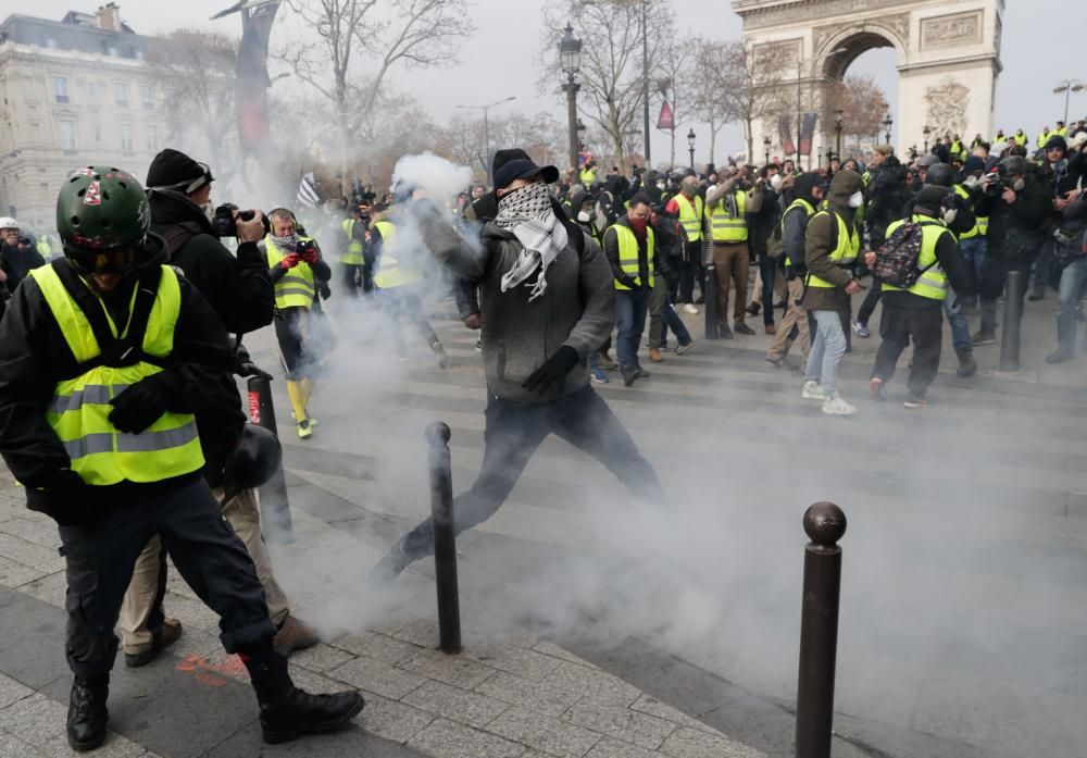 Protesta de los 'chalecos amarillos' en París