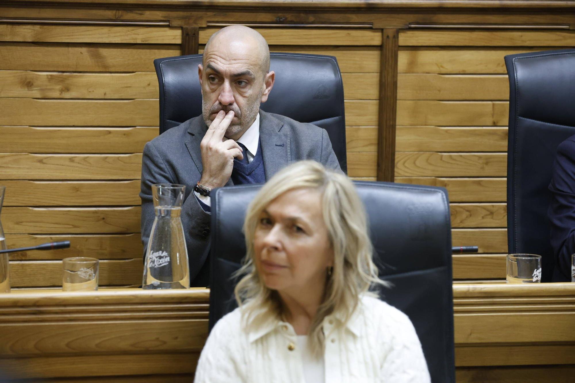 El pleno municipal en Gijón del mes de febrero, en imágenes