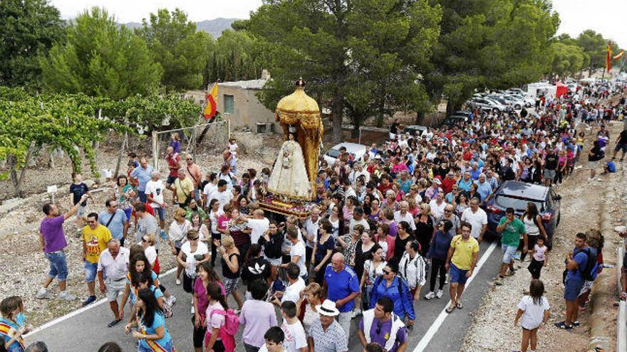 La romería de la Virgen siempre se realiza en agosto de los años pares