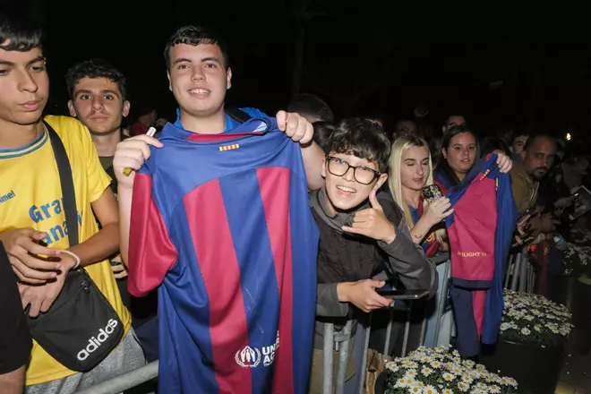 Llegada del FC Barcelona al Hotel Santa Catalina