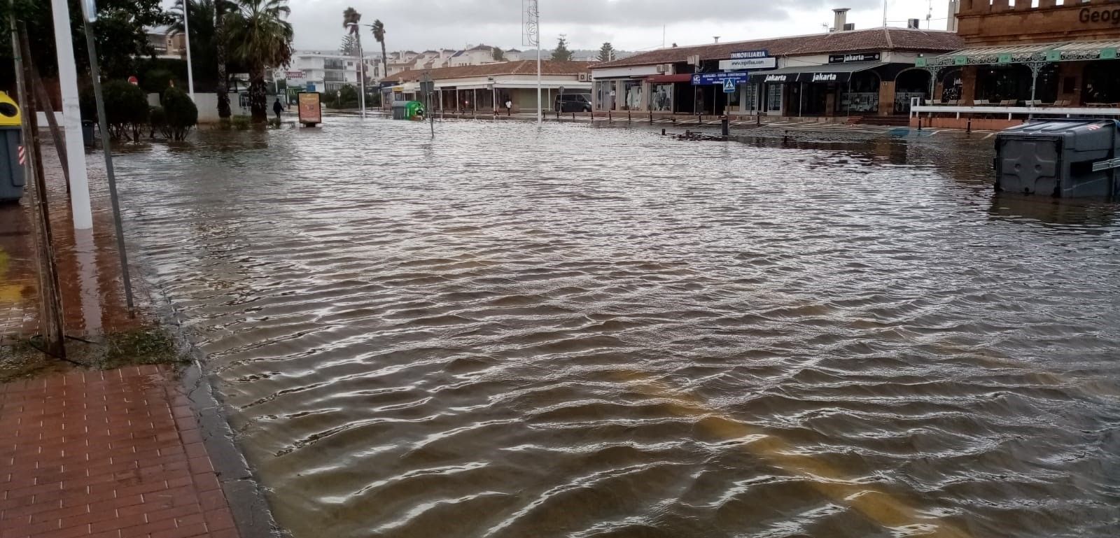 El temporal de lluvias en Alicante deja un acumulado de 200 l/m2 en las últimas 24 horas en Xàbia