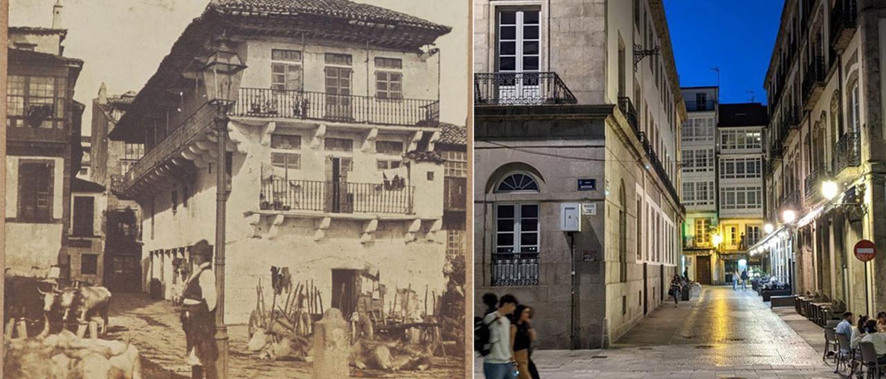 La Marina, el escenario de la primera foto de A Coruña.