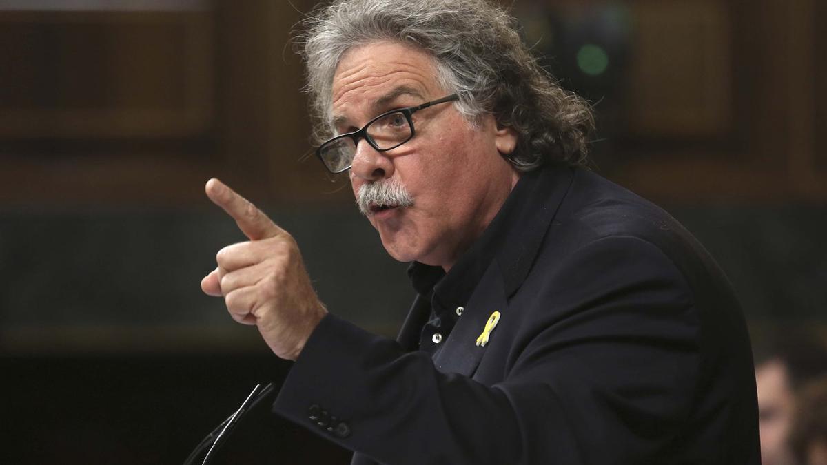 Joan Tardà, durante un pleno del Congreso.