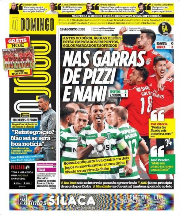 Las portadas de la prensa deportiva