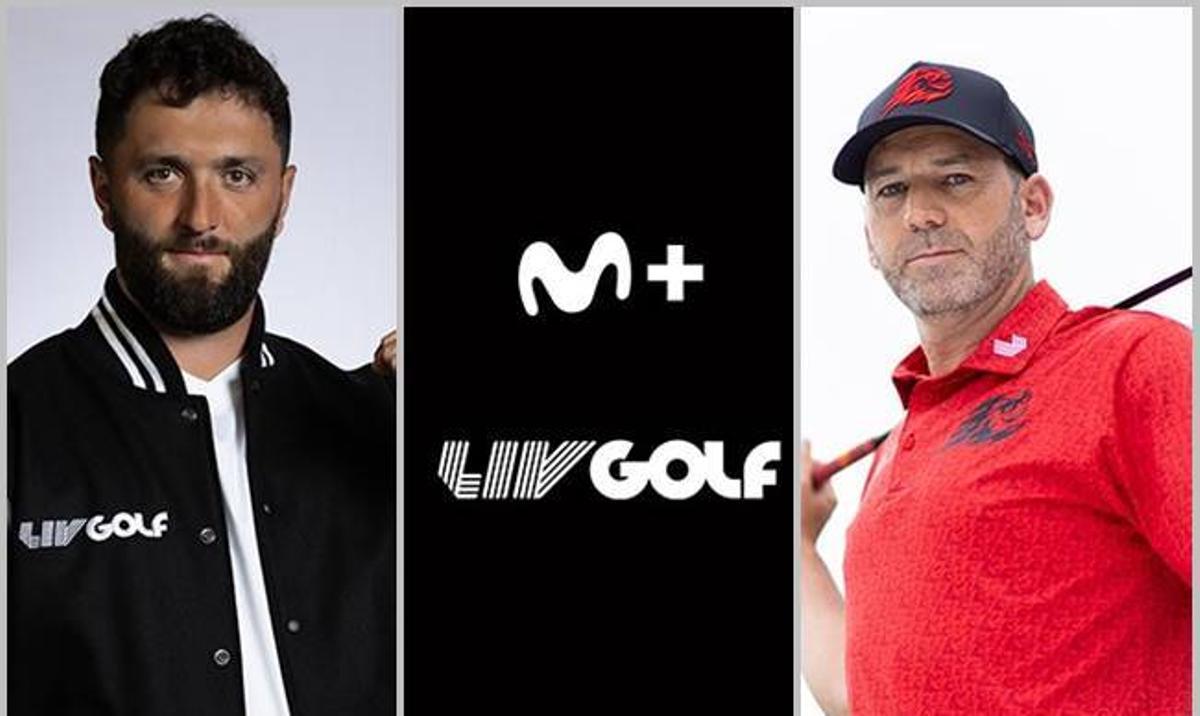 Rahm y Sergio García serán protagonistas del LIV Golf en Movistar+