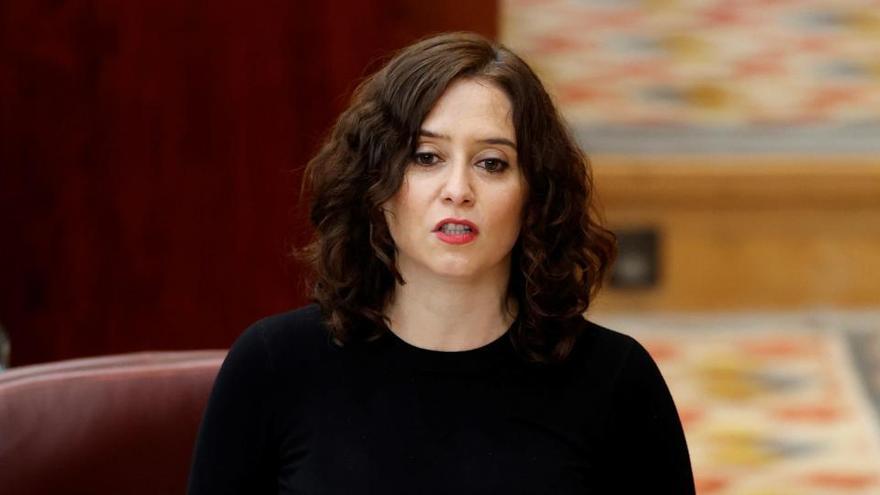 La presidenta de la Comunidad de Madrid, Isabel Díaz Ayuso.